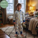 VREĆA S NOGAVICAMA 2.5 TOG UNISEX PLAVA DINOSAUR