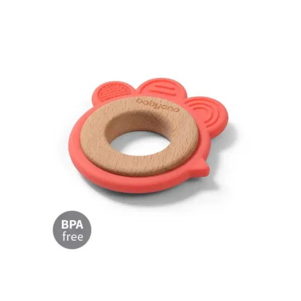 03-babyono-silikonsko-drvena-grickalica-za-zube-koka-boja-breskve