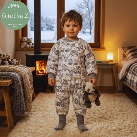 VREĆA S NOGAVICAMA 2.5 TOG UNISEX SIVA MAČKA
