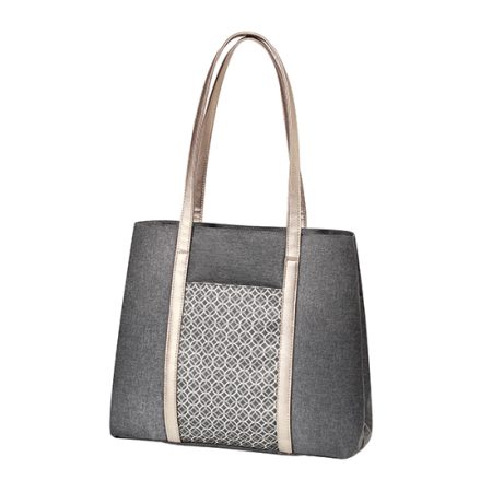 BabyOno Basic So Dynamic torba za mame, siva s uzorkom