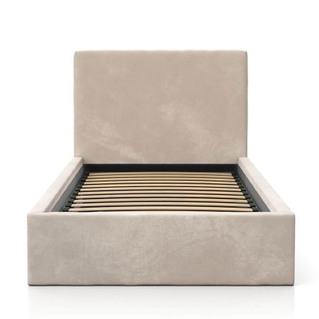 Tapecirani krevet 90x200 - "kocka" - Kids Line 4 - bež