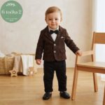 ODIJELO ZA KRŠTENJE KARIRANO SMEĐA CONCEPT