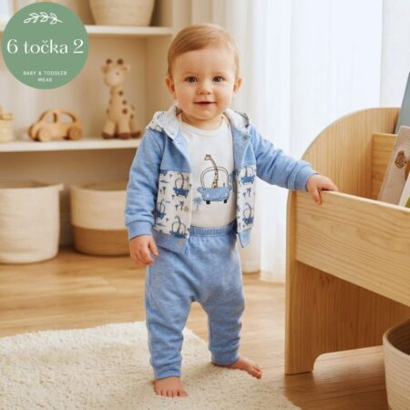 KOMPLET 3U1 ZA DJEČAKE ŽIRAFA BABYIM