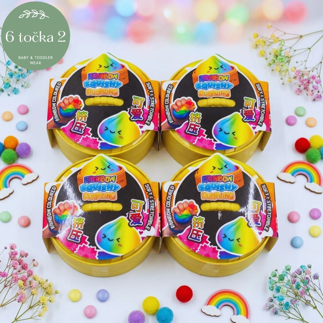 RAINBOW SQUISHY DUMPLING BUNDLE 4 KOMADA