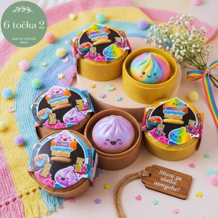 SUGAR + RAINBOW SQUISHY DUMPLING BUNDLE 3+3 KOMADA
